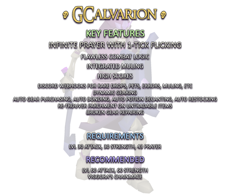 G Calvarion [Just Click Start] [Easy Setup] [AntiPK] [35M GP Per Hour