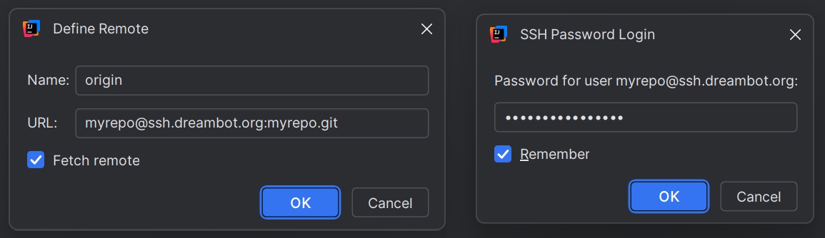 Define a Remote in IntelliJ